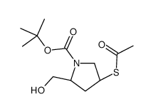 (2S,4R)-N-Boc-4-acetylthio-2-hydroxymethyl-1-pyrrolidinecarboxylic acid
